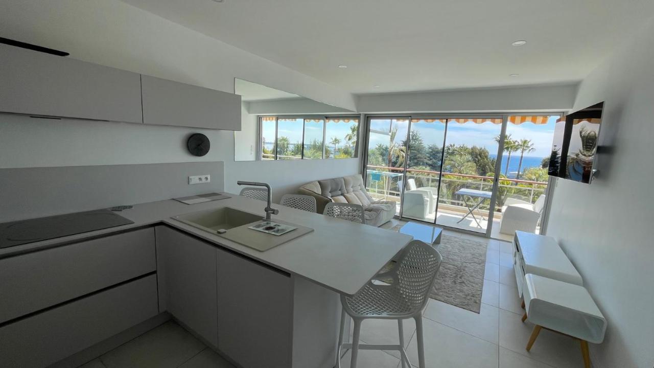 Appartement 2 Chambres Vue Mer Panoramique, Proche Croisette Cannes Vallauris Bagian luar foto