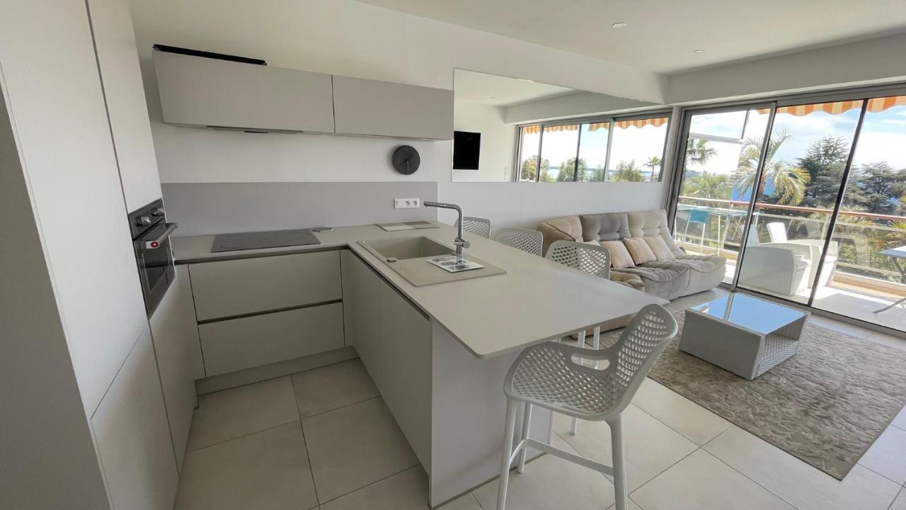 Appartement 2 Chambres Vue Mer Panoramique, Proche Croisette Cannes Vallauris Bagian luar foto
