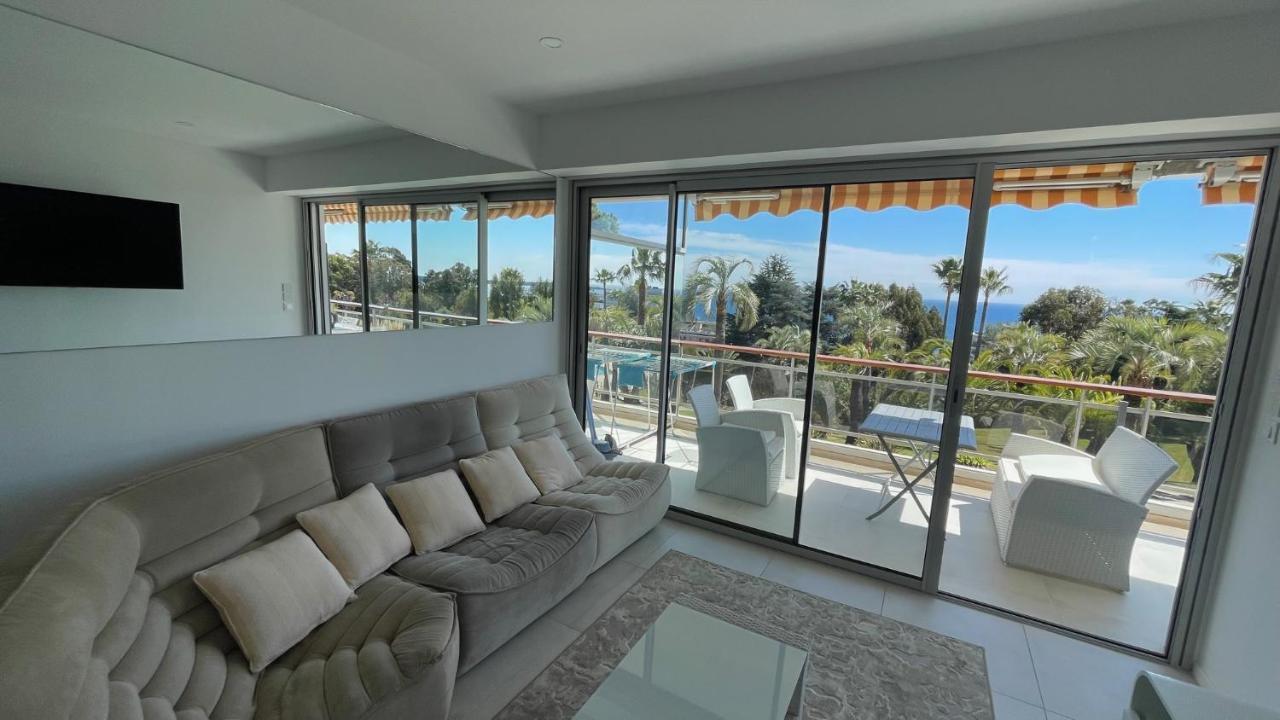 Appartement 2 Chambres Vue Mer Panoramique, Proche Croisette Cannes Vallauris Bagian luar foto