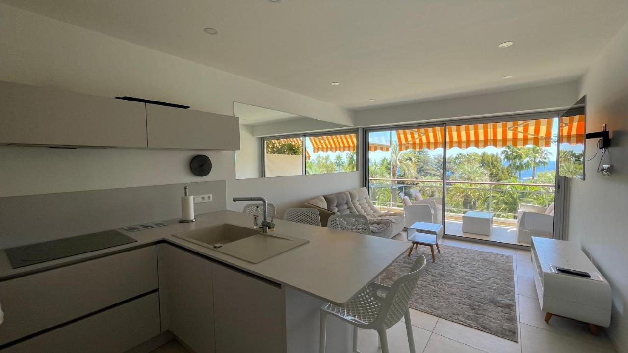 Appartement 2 Chambres Vue Mer Panoramique, Proche Croisette Cannes Vallauris Bagian luar foto